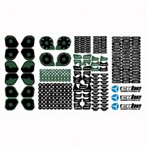 Cube Controls Custom Steering Wheel Stickers - Colour: Dark Green
