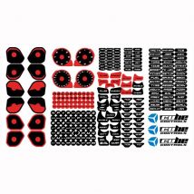 Cube Controls Custom Steering Wheel Stickers - Colour: Red