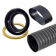 Automotive Plumbing Solutions Cold Air Feed Kit - 51mm, Black