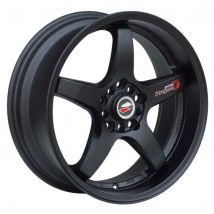 Lenso D1R Alloy Wheels in Black Matt Set of 4 - 15x7 Inch ET38 4x100 PCD 73.1mm Centre Bore Black Matt, Black