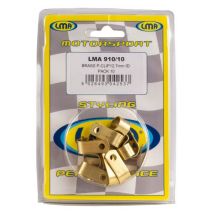 LMA Brass P-Clip - 11mm, Pack of 10, Gold