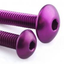 Pro-Bolt Aluminium Fairing Bolt Kit - Purple, Purple