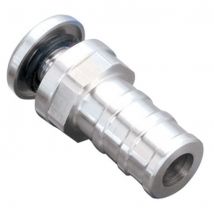 Revotec Self Sealing Hose Take Offs - 25mm Male Barbed Outlet In Aluminium, Silver