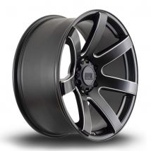 Alpha Offroad Gauntlet Alloy Wheels In Satin Black Milled Finish Set Of 4 - 20x9 Inch ET10 6x139 PCD, Black