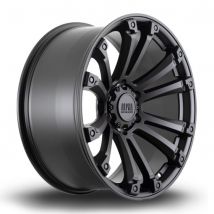 Alpha Offroad Maverick Alloy Wheels In Satin Black Set Of 4 - 20x9 Inch ET30 6X130 PCD 74.1mm Centre Bore Satin Black, Black