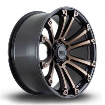 Alpha Offroad Maverick Alloy Wheels In Satin Black Bronze Set Of 4 - 20x9 Inch ET10 6x139 PCD, Black/bronze