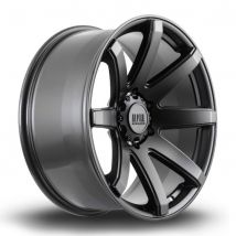 Alpha Offroad Nomad Alloy Wheels In Satin Black Machined Face Set Of 4 - 20x9 Inch ET10 6x139 PCD, Black
