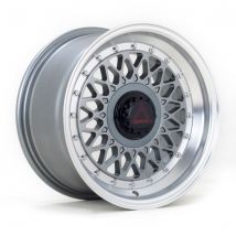AutoStar Silhouette Alloy Wheels In Gunmetal With Polished Lip Set Of 4 - 15x8 Inch ET25 4x100/108 PCD, Gunmetal/silver