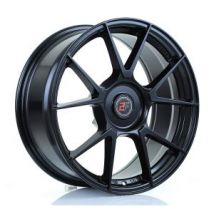 2Forge ZF6 Alloy Wheels In Matt Black Set Of 4 - 18x11 Inch ET45 5x112 PCD 76mm Centre Bore Matt Black, Black