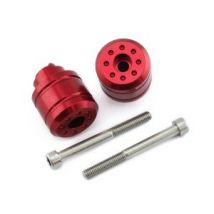 Pro-Bolt Aluminium Motorcycle Bar Ends - Red, Red