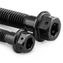 Pro-Bolt Titanium Rear Brake Caliper Pinch Bolt Kit - Black, Black