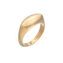 Elli PREMIUM Elli PREMIUM Ring Dames zegel Marquise Design Basis in 925 sterling zilver Gerhodineerd