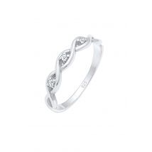 Elli DIAMONDS damesknoop infinity met diamant (0.045 ct.) in 925 sterling zilver Zilver