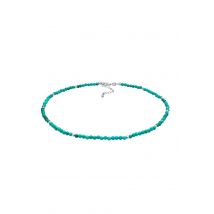 Nenalina Dames Choker Howlith Balls Turquoise Boho in 925 Sterling Zilver Turkoois