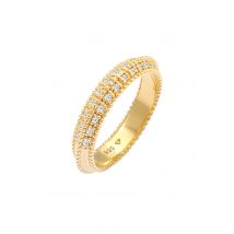 Elli DIAMONDS Damesring verlovingsdiamant (0,12 ct.) in 925 Sterling Zilver Goud