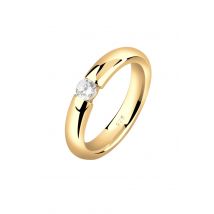 Nenalina Dames Verlovingsring Elegant met Zirkonia kristallen in 925 Sterling Zilver Goud