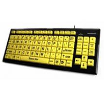 Monster keyboard , Hi Vis , Yellow keys on Black