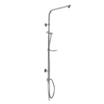 Duscharmatur 105 cm chrom für Regenduschen Oval