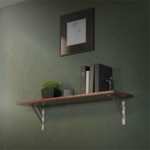 Wandkonsole Regalhalterung 2er Set 240 x 240 mm Silber aus Aluminium ML-Design