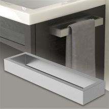 Handtuchhalter selbstklebend ohne Bohren 26 cm Silber aus Edelstahl ML-Design