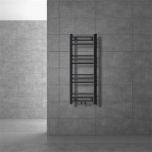 Badheizkörper Mittelanschluss 300x800 mm Anthrazit gerade inkl. Montagematerial LuxeBath