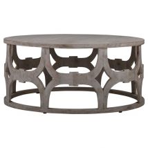 Couchtisch Ø 100x45 cm Natur aus Mangoholz  WOMO-Design