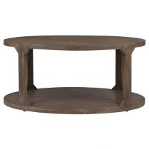 Couchtisch Ø 100x45 cm Natur aus Mangoholz  WOMO-Design