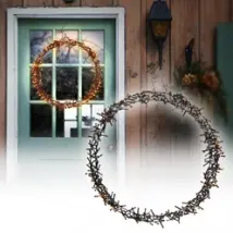 Lichterkranz für Weihnachten Ø48cm Warmweiß 400 LEDs IP44 Innen/Außen