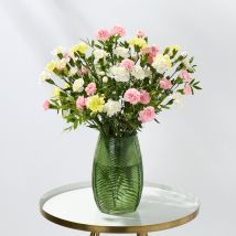 Bunch Of Carnations Letterbox | Pink, White & Yellow Spray Carnations | Letterbox Flowers | Next Day Flower Delivery - Flying Flowers