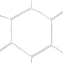 Paire de filets foot à 11 européen PP tressé 4mm simple maille 120 nid d'abeille Emdé