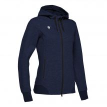 Sweat à capuche zippé femme Macron lyre