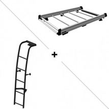 Pack Galerie de toit Peugeot Expert L1 avec portes battantes + Echelle
