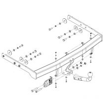 Attelage Volkswagen Sharan (01/95-05/00) Col de cygne + faisceau universel 7 broches