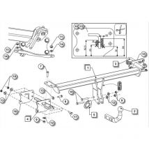 Attelage Mercedes Classe E Berline y compris Pack AMG (W213 04/16-10/23) Col de cygne + faisceau universel multiplexé 7 broches