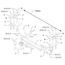 Attelage Daewoo Rezzo (03/01-12/04) Col de cygne + faisceau universel 7 broches