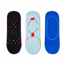 3-Pack Argyle Dot Liner Sock