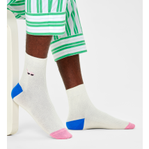 Ribbed Embroidery Sunny Days 1/2 Crew Sock