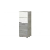 smart Midischrank   Onda ¦ grau ¦ Maße (cm): B: 35 H: 90,5 T: 33.0 Schränke > Badschränke > Bad-Hochschränke - Höffner