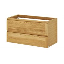 Wohnwert Waschtischunterschrank  Capri ¦ holzfarben ¦ Maße (cm): B: 90 H: 52 T: 45.5 Schränke > Badschränke > Waschbecken-unterschränke - Höffner