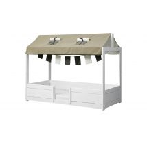 Lifetime 4 in 1 Bett mit Dachkonstruktion   ¦ weiß ¦ Maße (cm): B: 207 H: 161 T: 124.0 Betten > Bettgestelle - Höffner