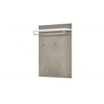 Garderobenpaneel  Duna ¦ beige ¦ Glas,Holzwerkstoff ¦ Maße (cm): B: 80 H: 109 T: 27.0 Garderoben & Kleiderstangen > Wandgarderoben - Höffner