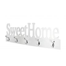Wandgarderobe  Sweet Home ¦ weiß ¦ MDF-Platte ¦ Maße (cm): B: 74 H: 28 T: 7.0 Garderoben & Kleiderstangen > Hakenleisten - Höffner