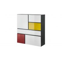 uno Highboard  Artist ¦ weiß ¦ Maße (cm): B: 120 H: 130 T: 40 Kommoden & Sideboards > Highboards - Höffner