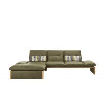 KOINOR Leder-Ecksofa mit Massivholzrahmen aus Wildeiche Humfrey