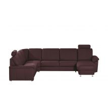 meinSofa Wohnlandschaft lila - Leder Carolin