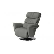 himolla Leder-Relaxsessel grau - Leder 7628