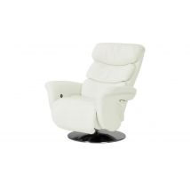 himolla Leder-Relaxsessel weiß - Leder 7628