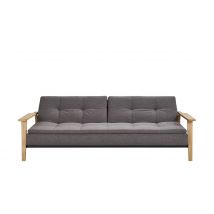 Design-Schlafsofa dunkelgrau - Webstoff Stratos
