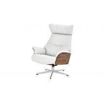 Relaxsessel weiß - Leder Air