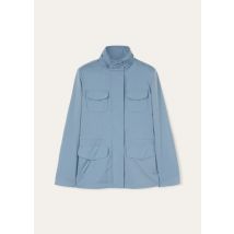 Loro Piana Veste Traveller Windmate pour Femme, Bleu clair, Microfibre - Storm System , Taille 42